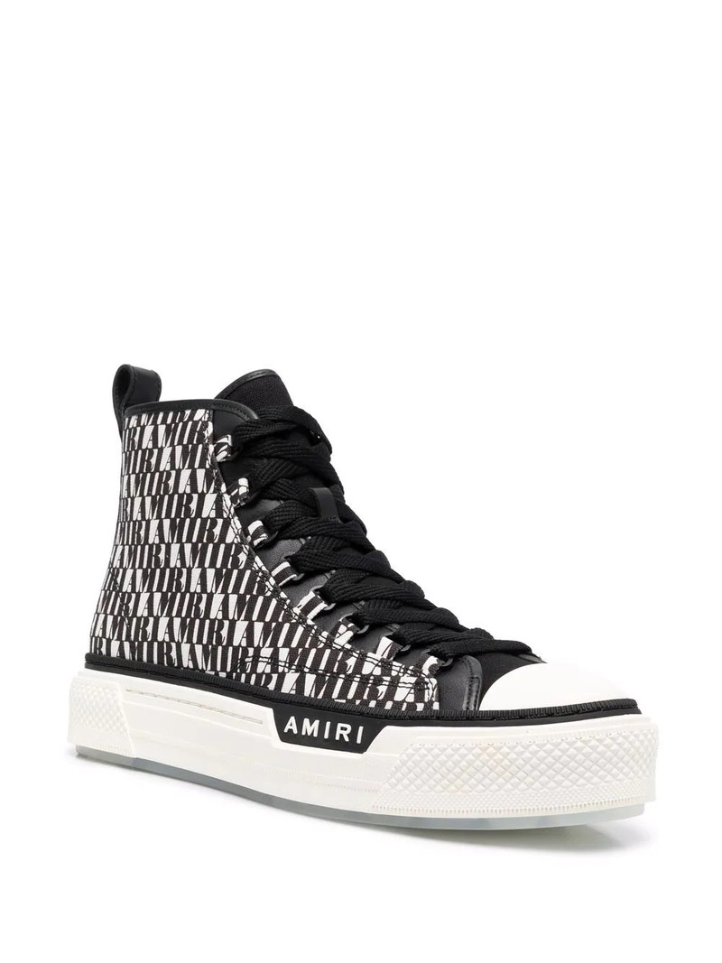 AMIRI logo-print high-top sneakers outlook