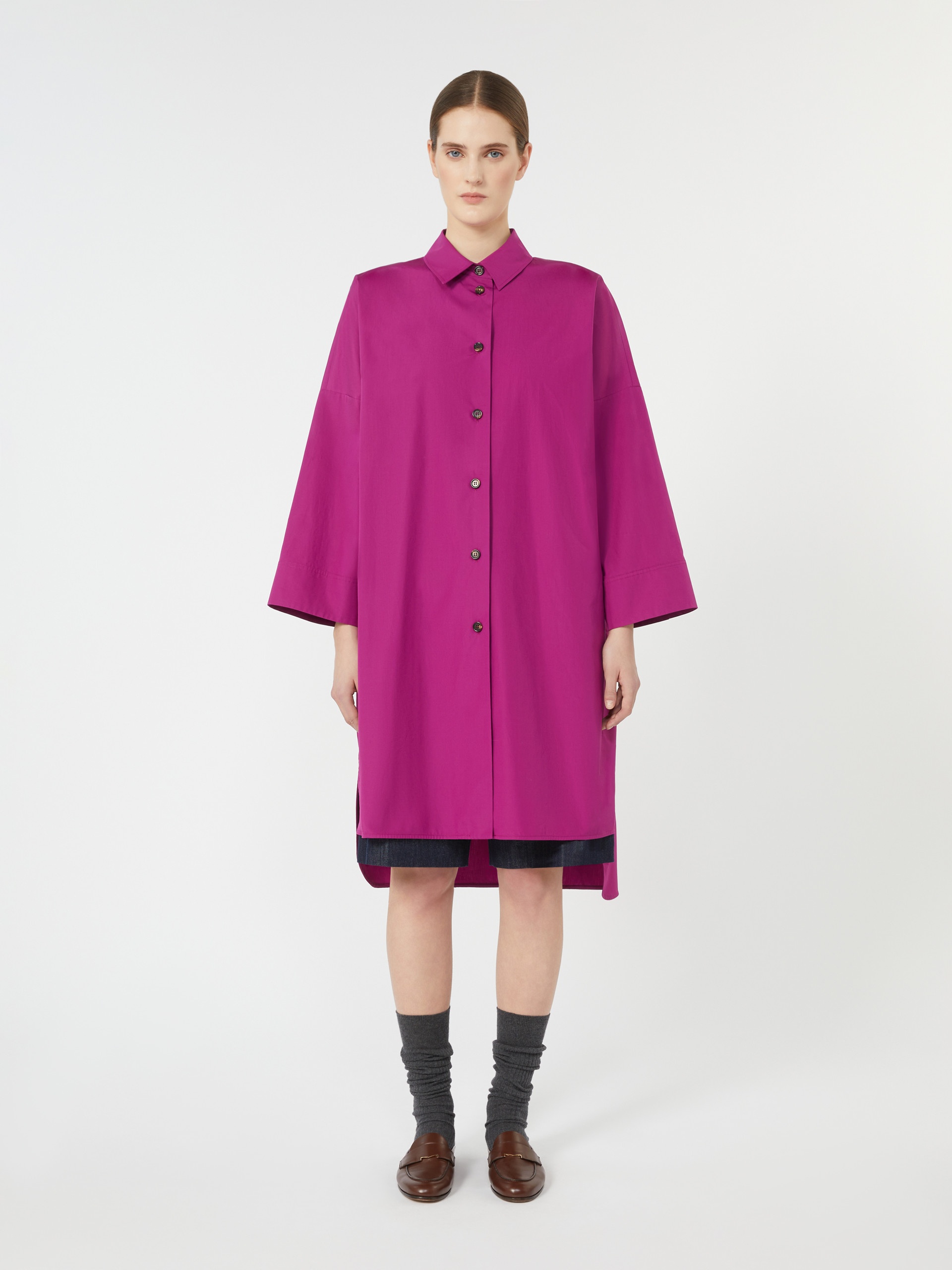 VERONICA Cotton poplin shirt dress - 3