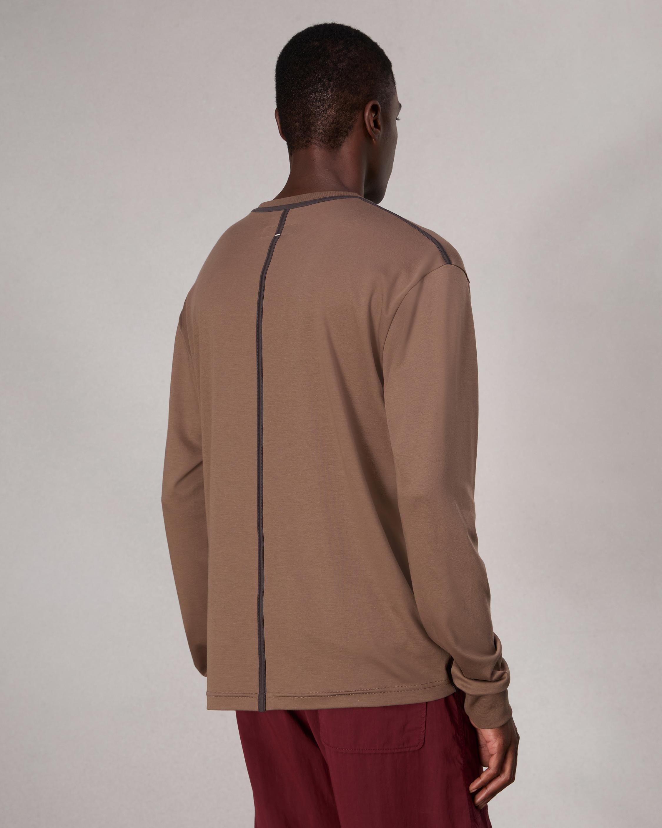 Relaxed Fit Contrast-Trim Cotton Tee - 5