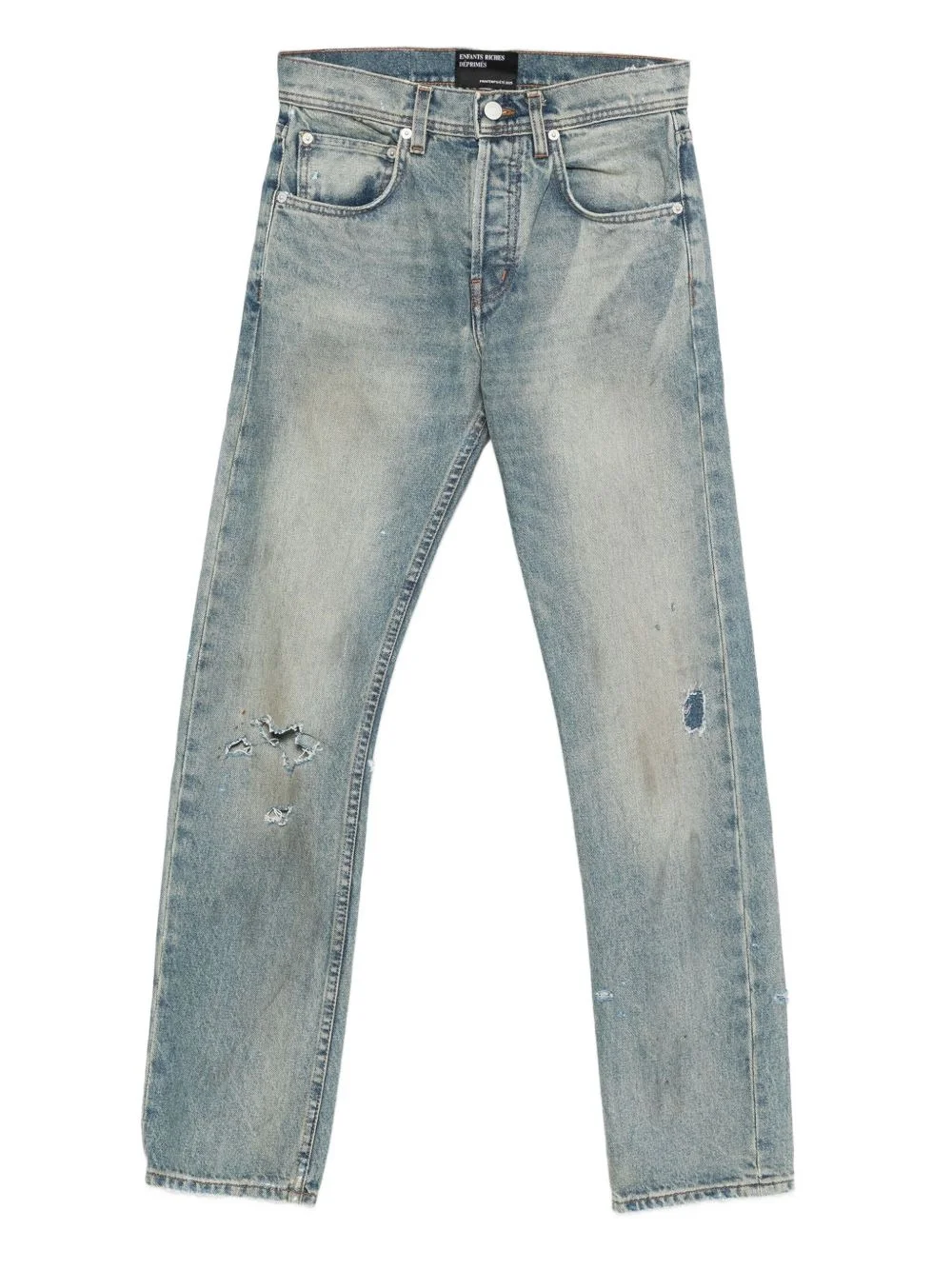 distressed-effect jeans - 1