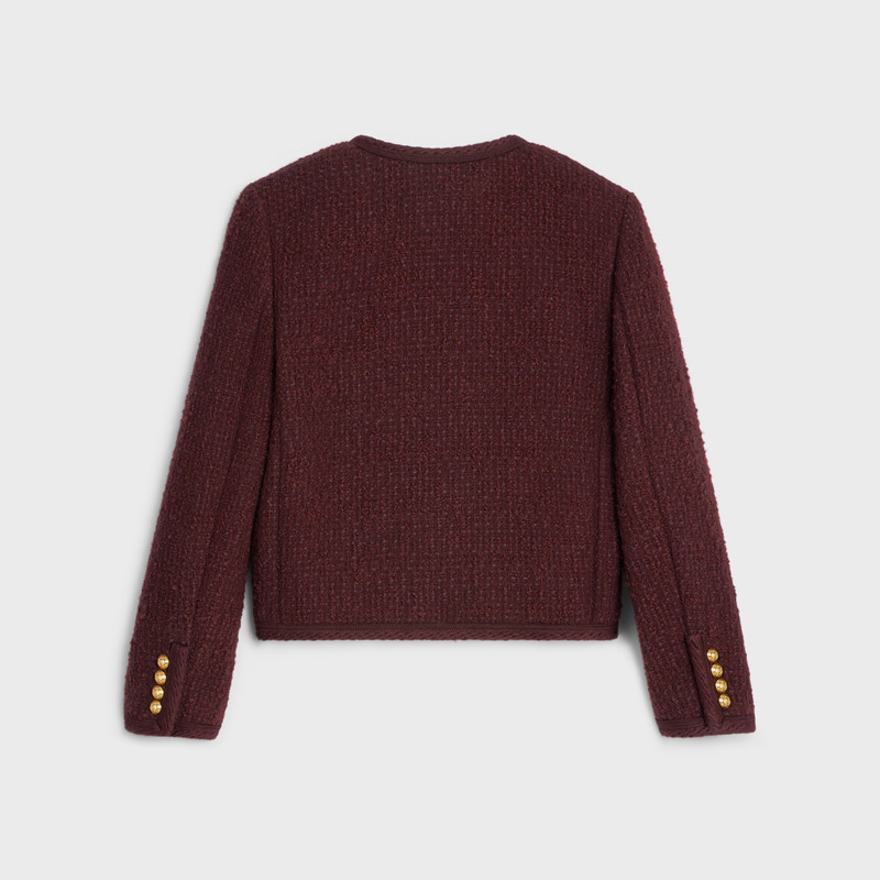 CELINE chelsea jacket in bouclé tweed outlook