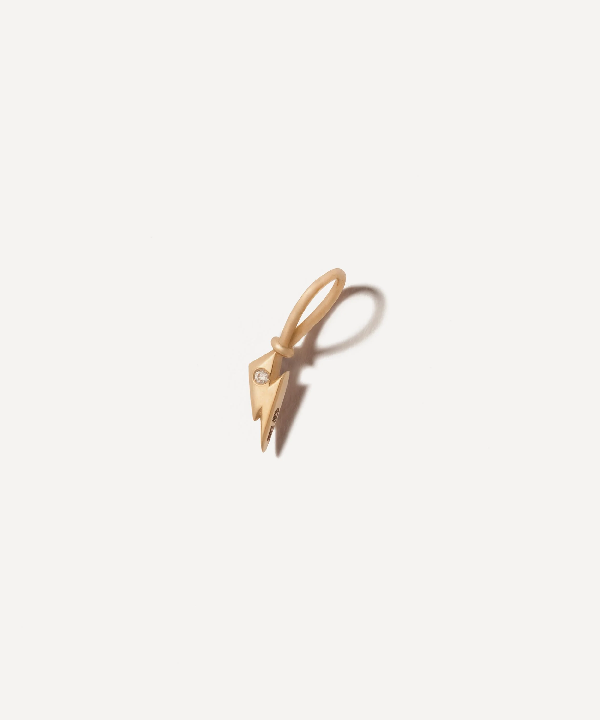 14ct Rose Gold Itty Bitty Bolt Charm - 1