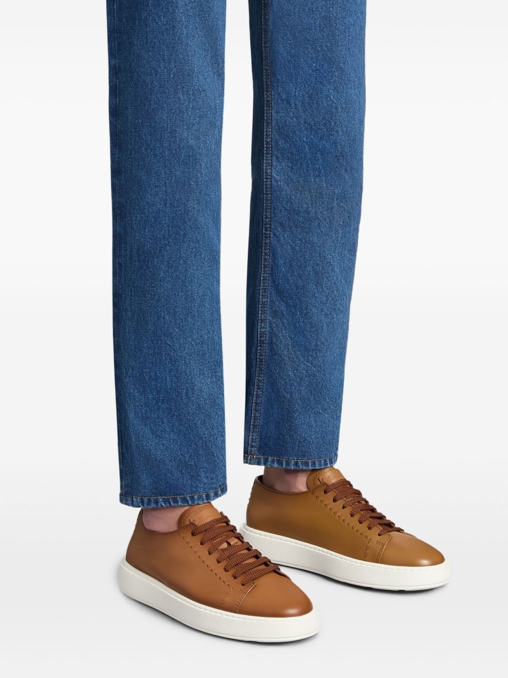 leather sneakers - 5
