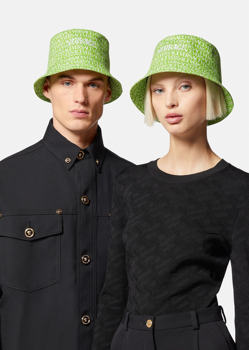 Versace Allover Bucket Hat 3