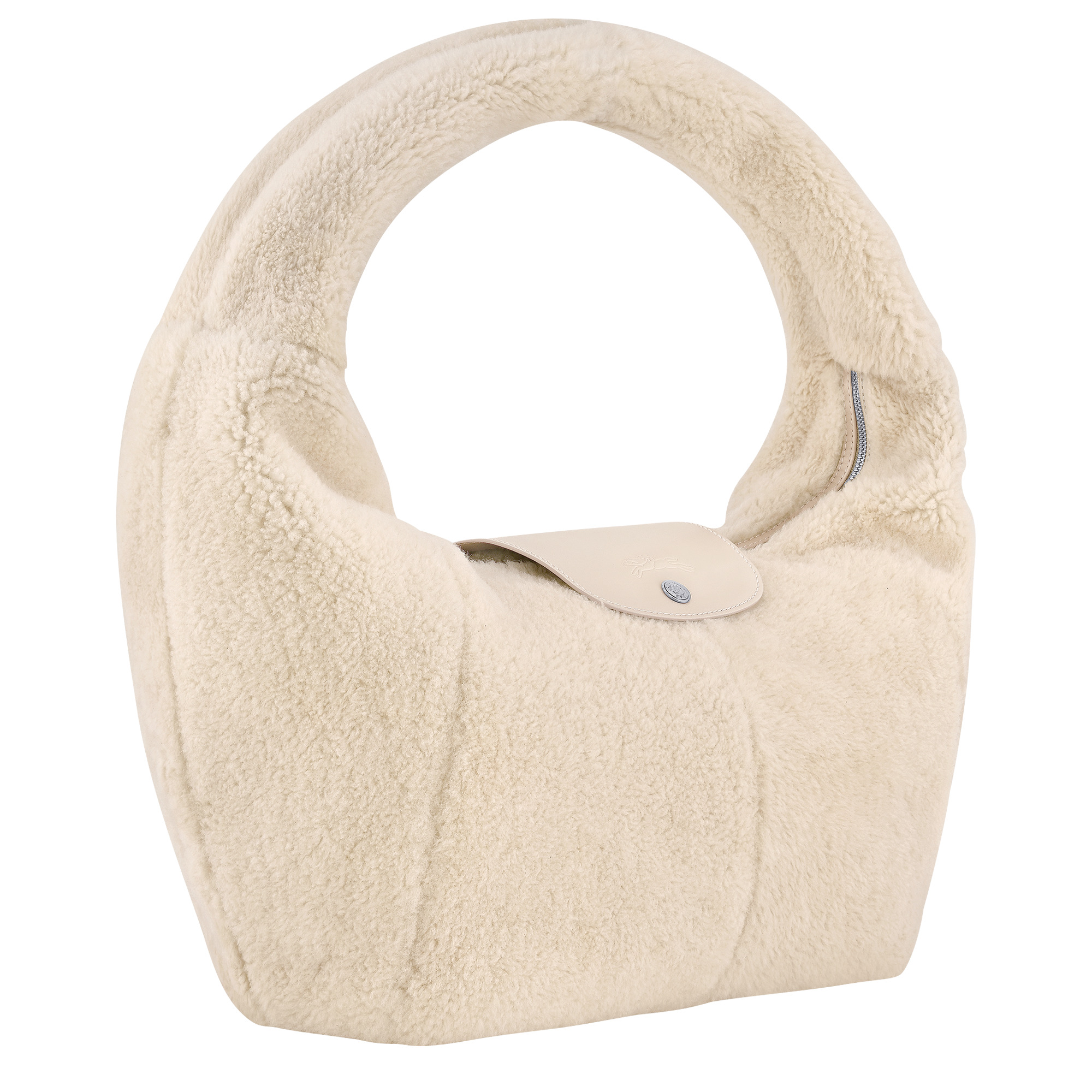 Le Pliage Xtra L Hobo bag Ecru - Leather - 3