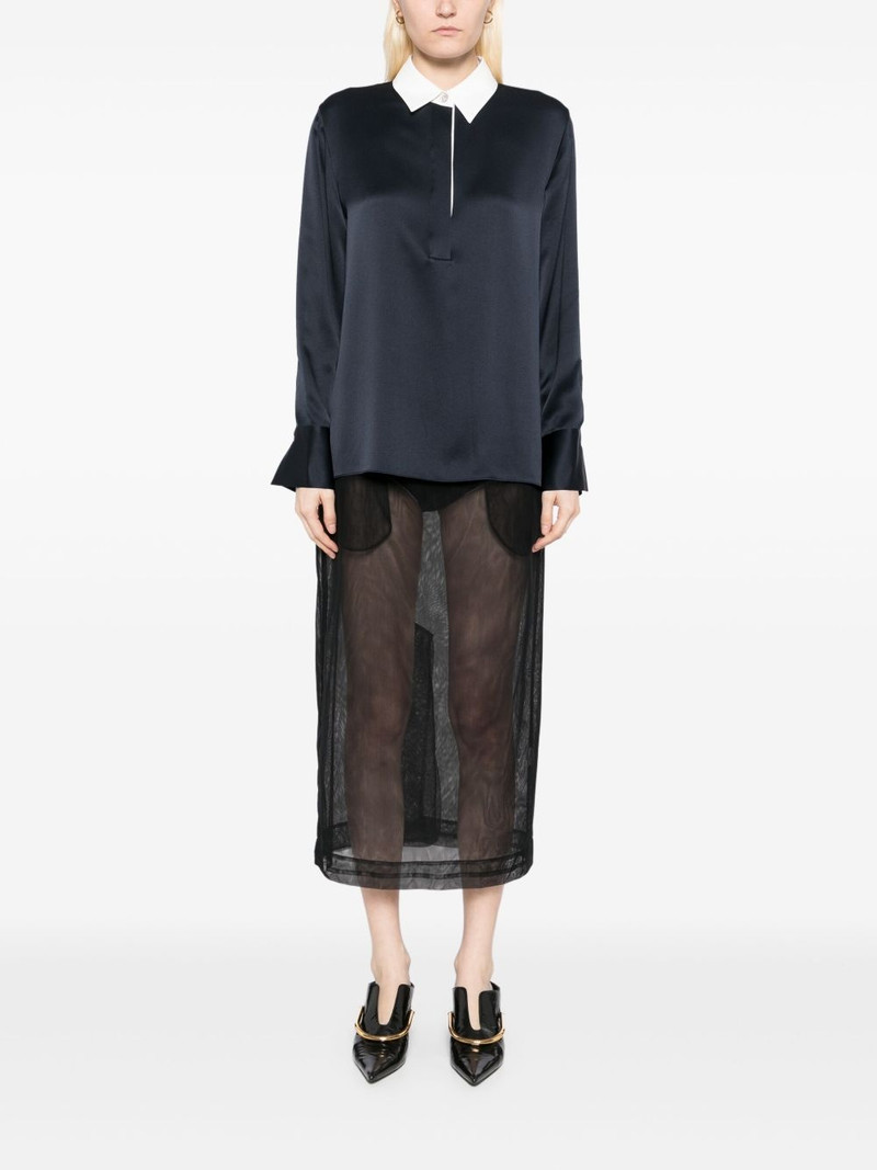 Vince silk satin top outlook