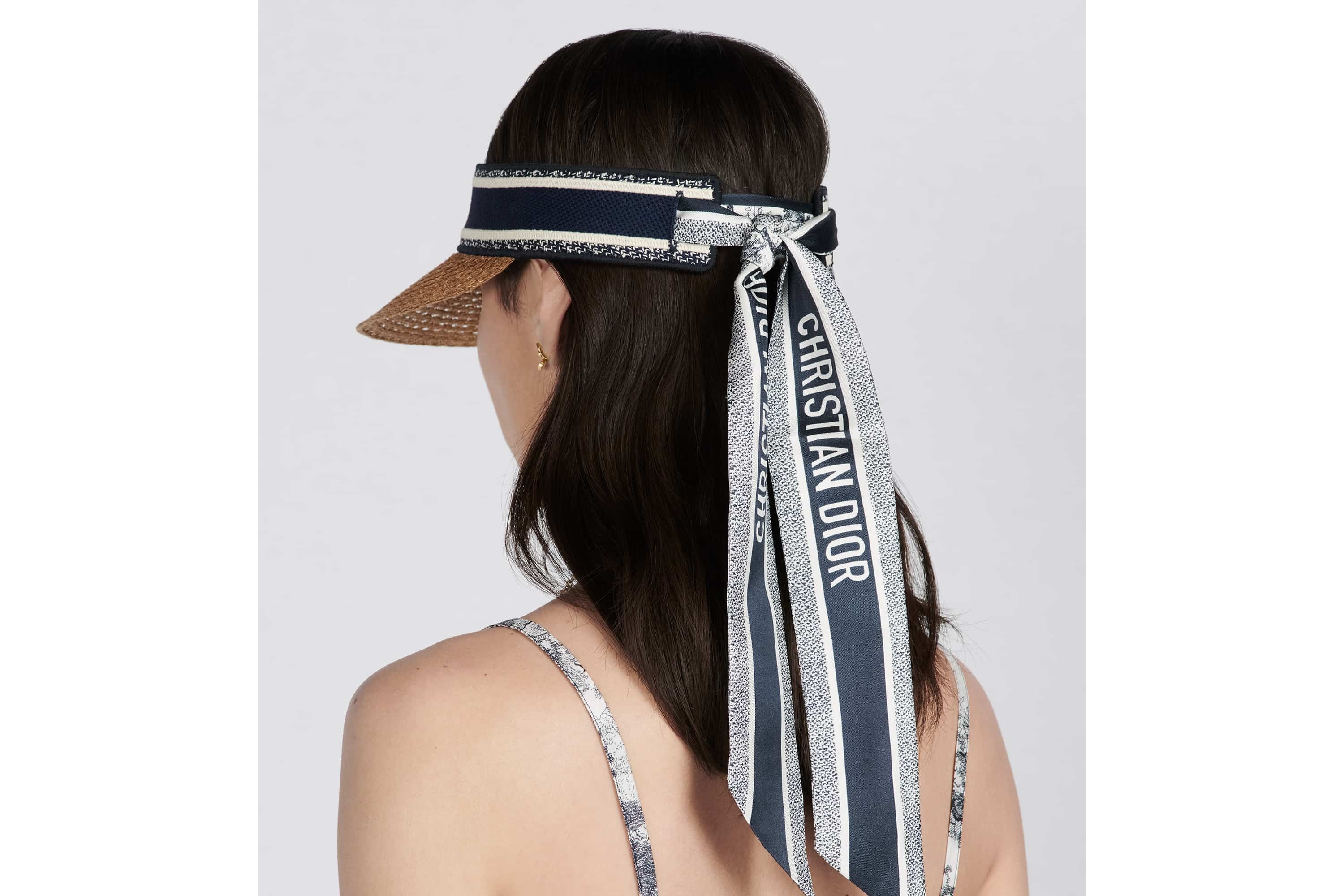 DIOR ディオリヴィエラ D-オーシャンバイザー（ミッツァ付き） Dior D-Ocean Visor with Mitzah | REVERSIBLE