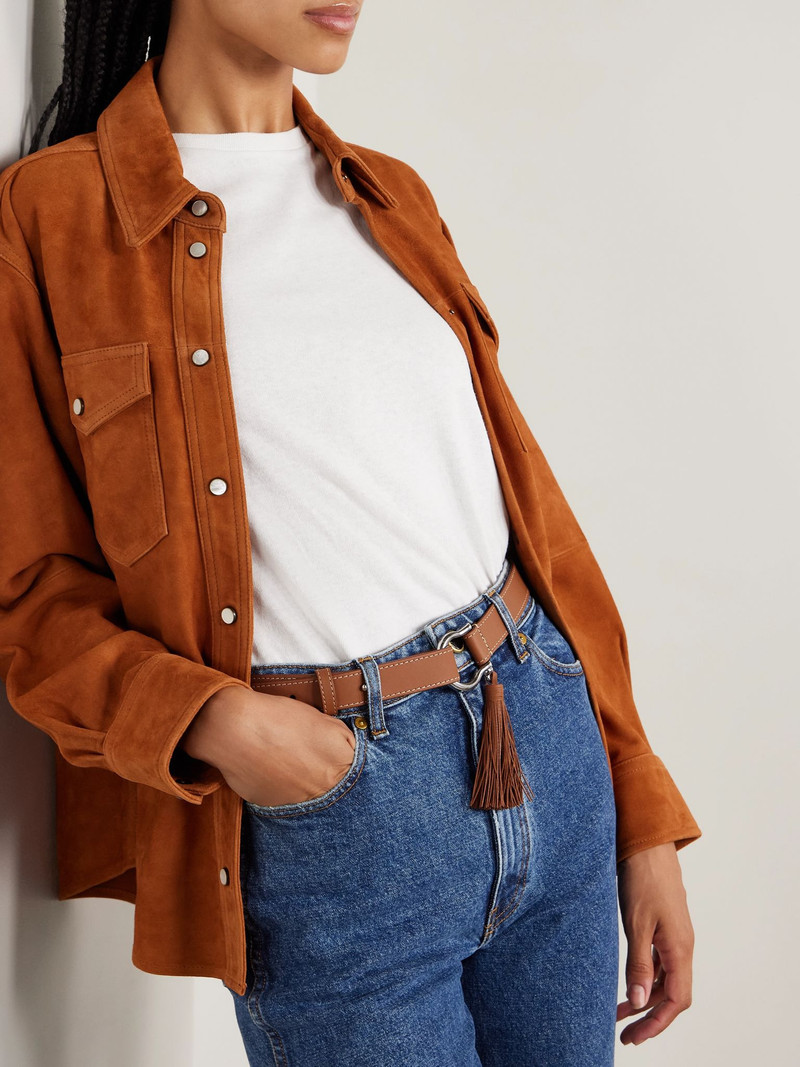 Anderson's Tasseled leather belt Tan outlook