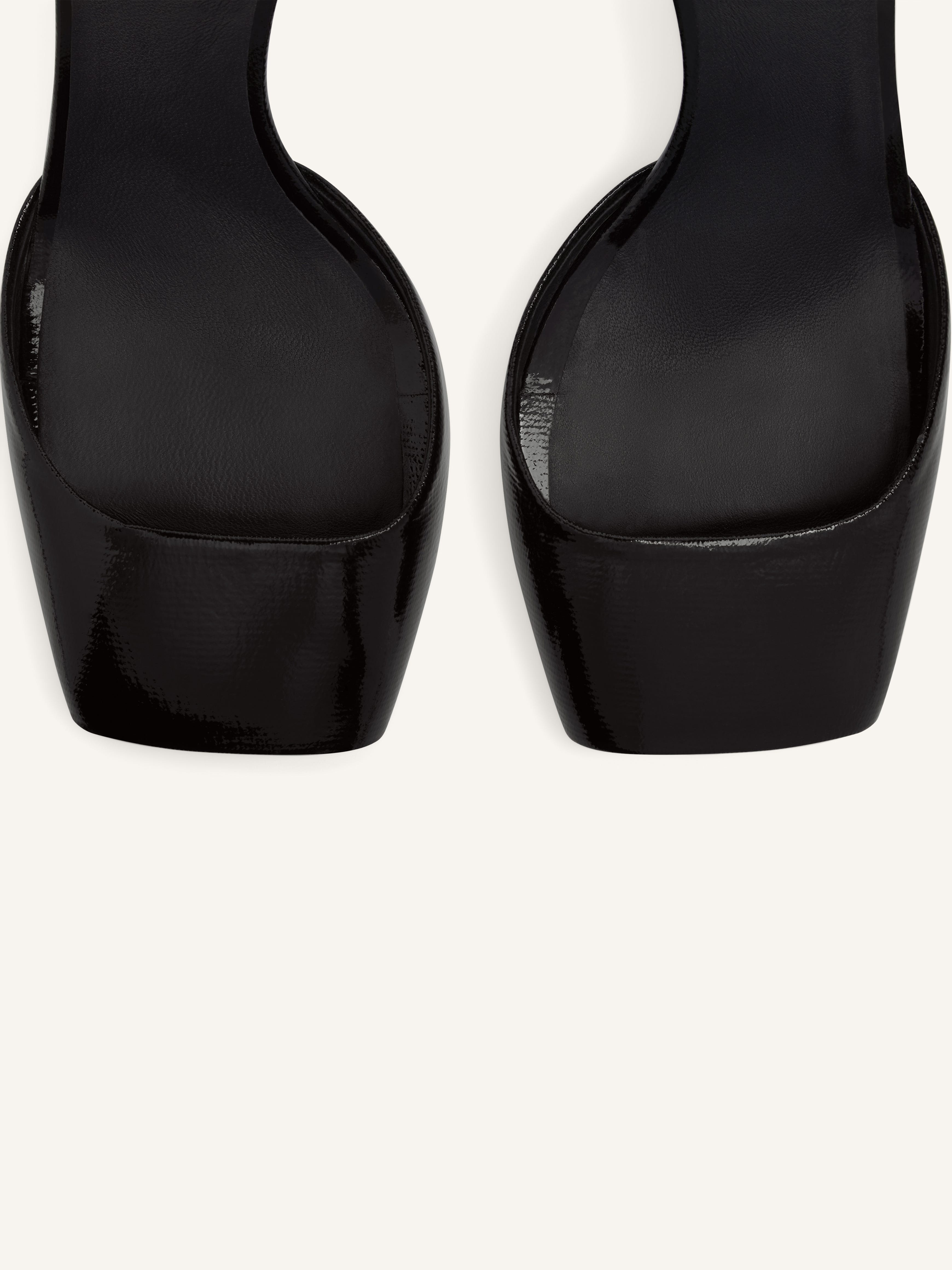 PEEP TOE VINYL PUMPS - 5