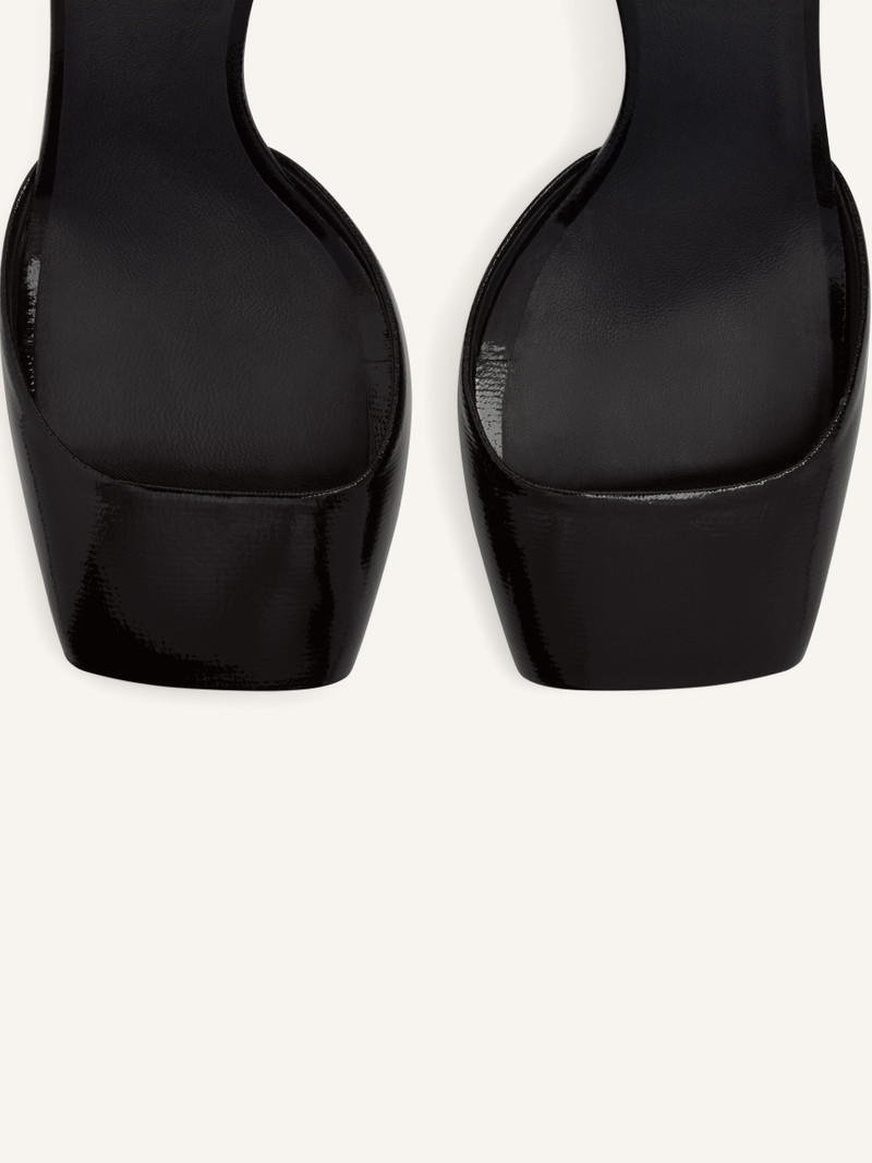 PEEP TOE VINYL PUMPS 5