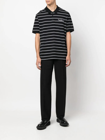 Moschino striped short-sleeved polo shirt outlook