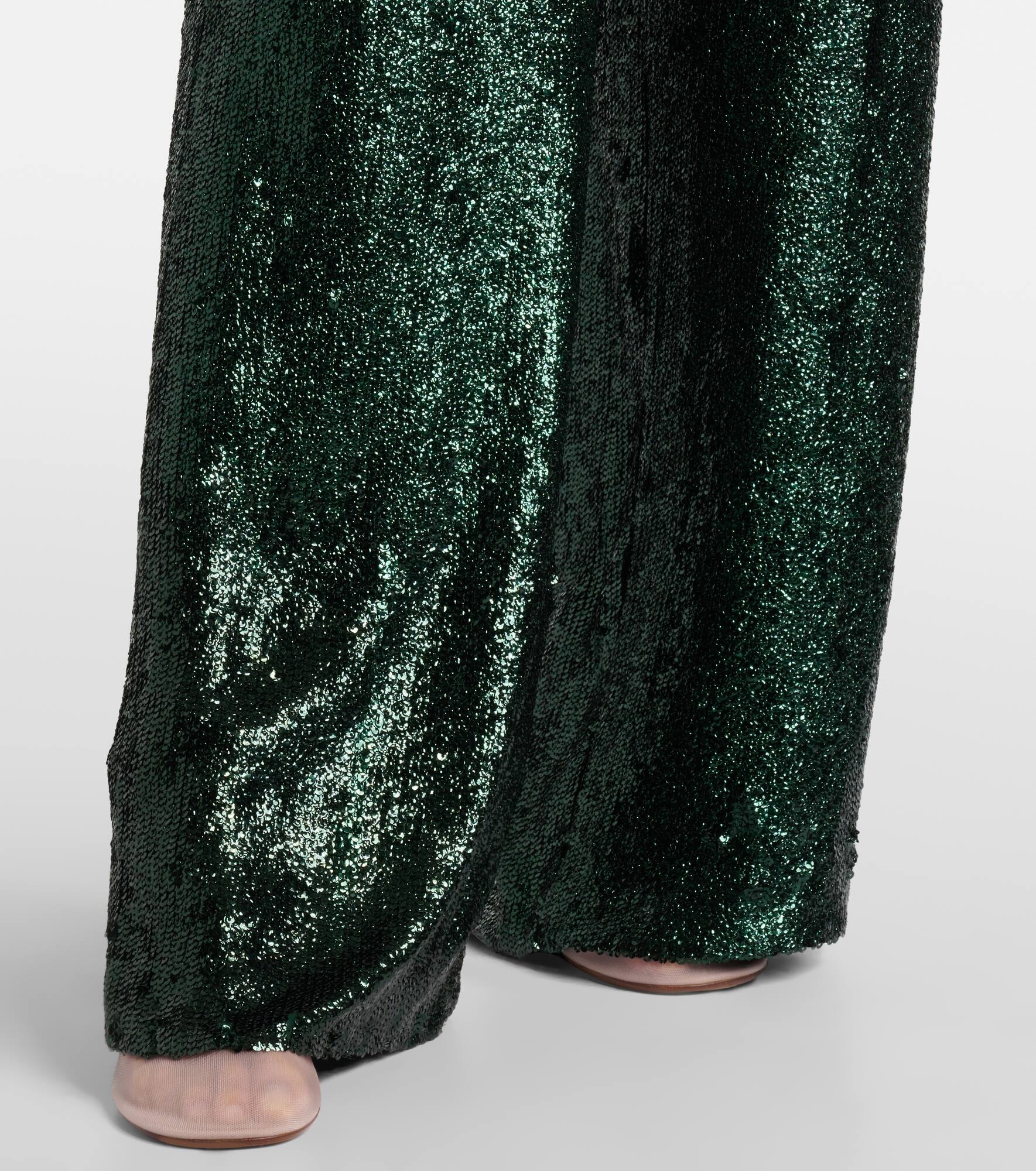 Sequined straight pants - 5