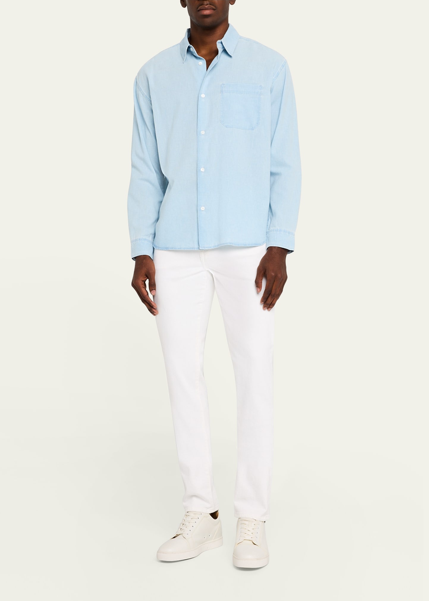 Men's Chambray Button-Down Shirt - 2