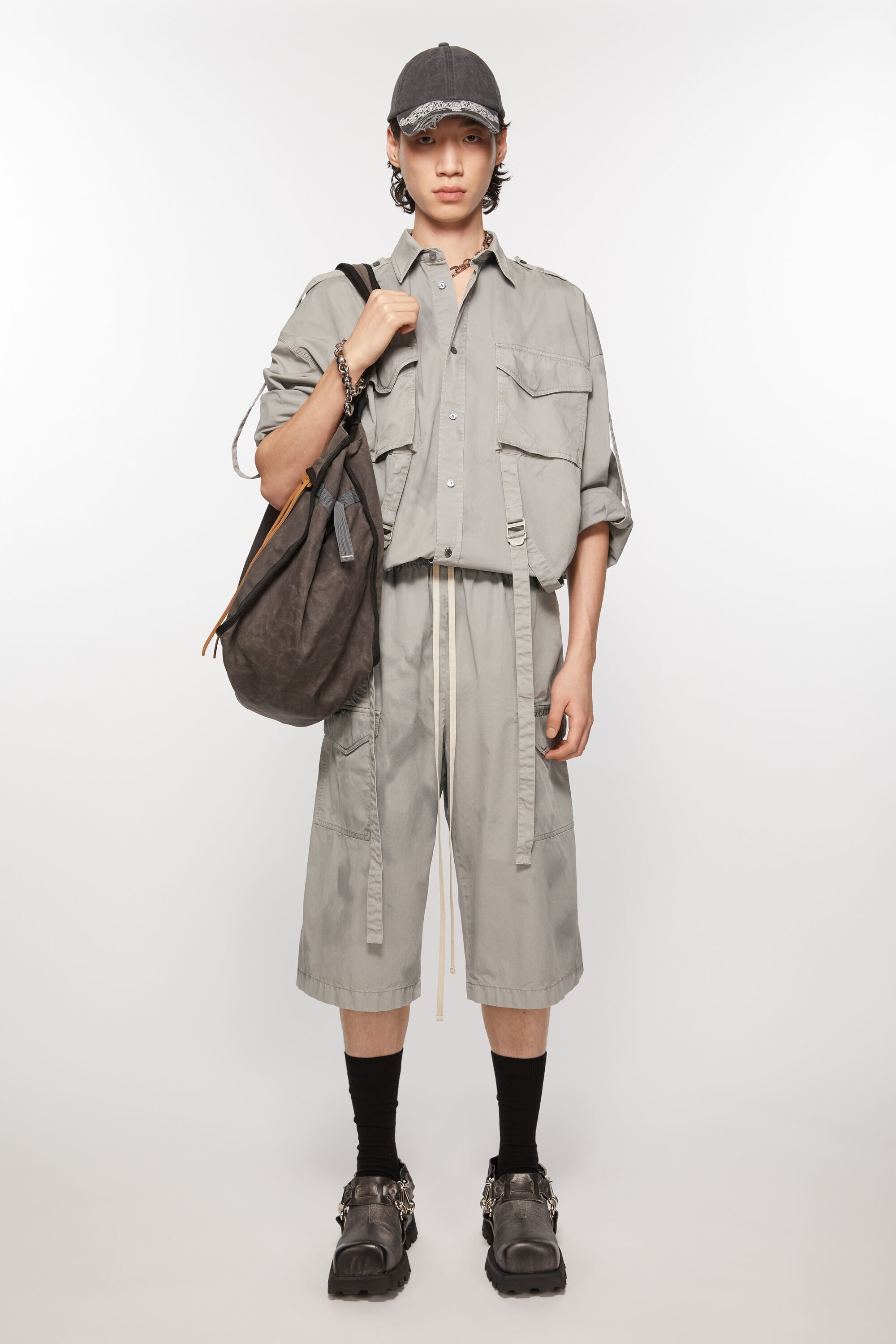 Cargo shorts - Mid Grey - 2