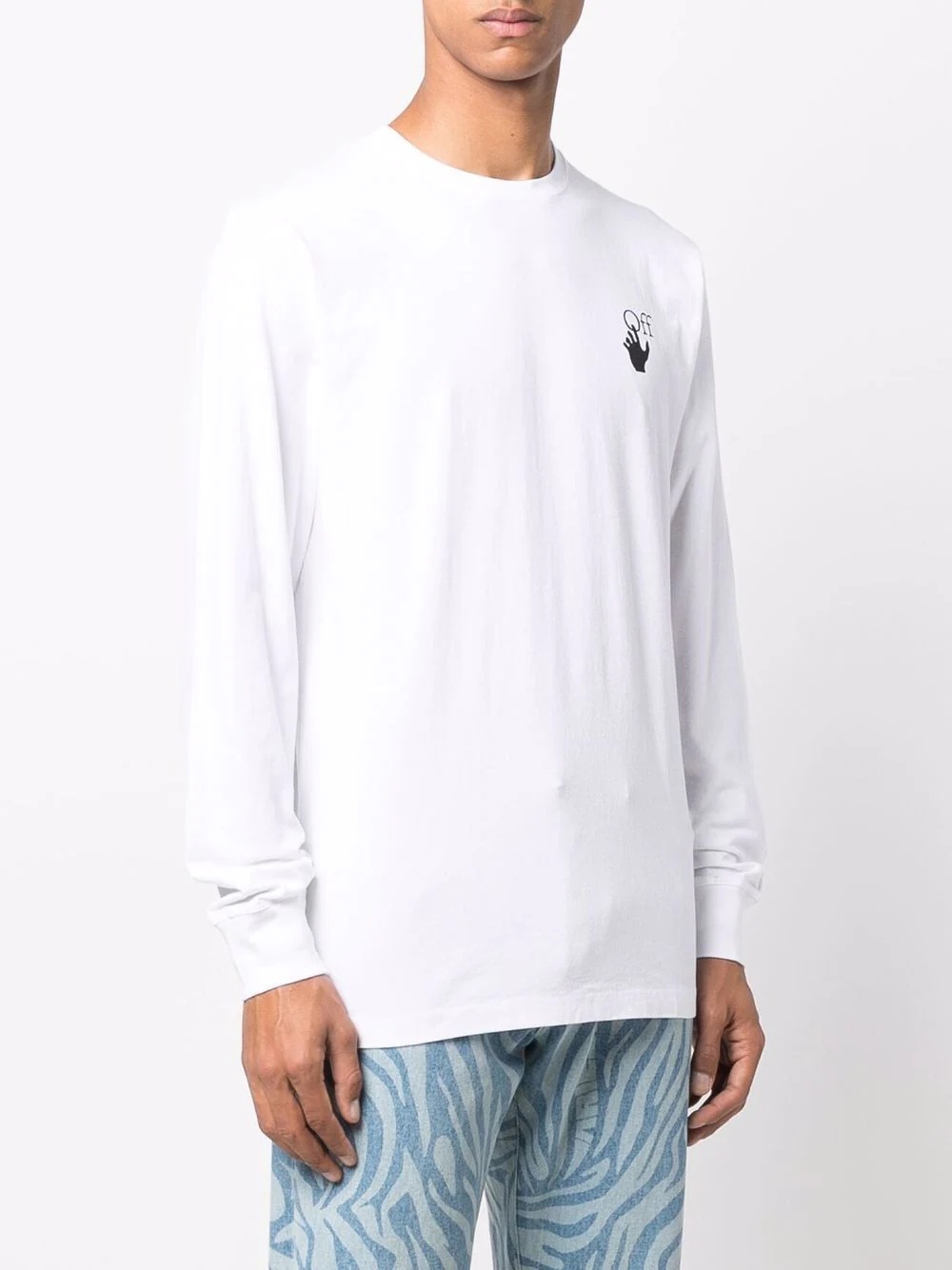 gradient Arrows-motif longsleeved T-shirt - 4