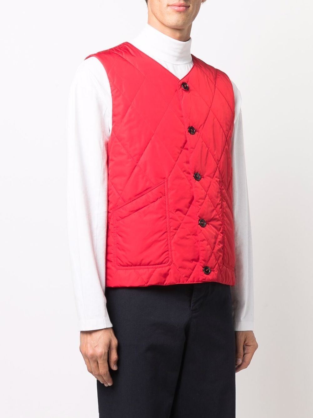 quilted sleeveless gilet jacket - 3