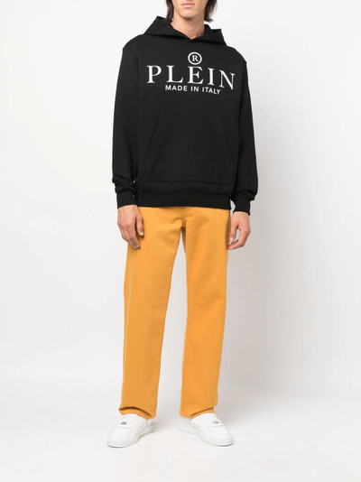 PHILIPP PLEIN logo-print pullover hoodie outlook