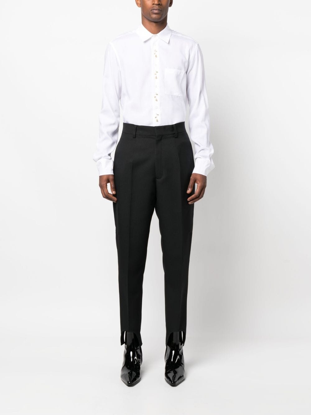 tapered stirrup trousers - 2