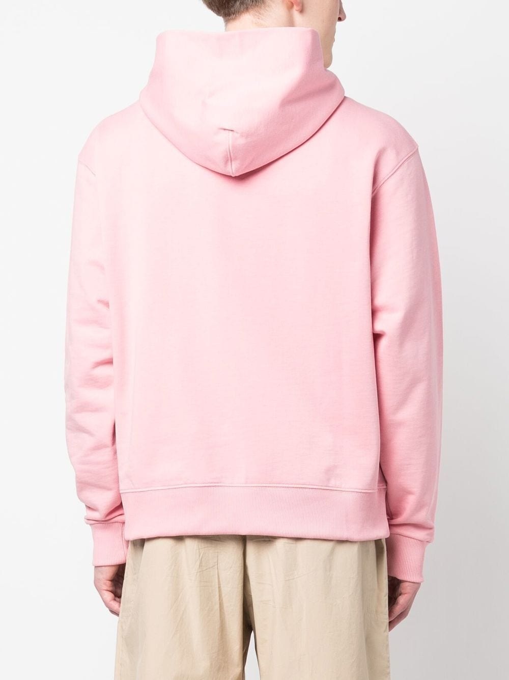 logo-embroidered long-sleeved hoodie - 4