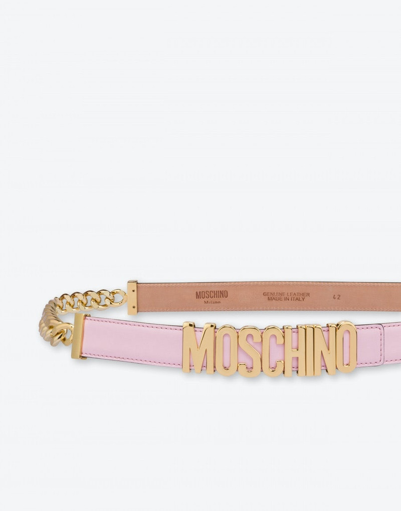 Moschino CHAINS CALFSKIN BELT outlook