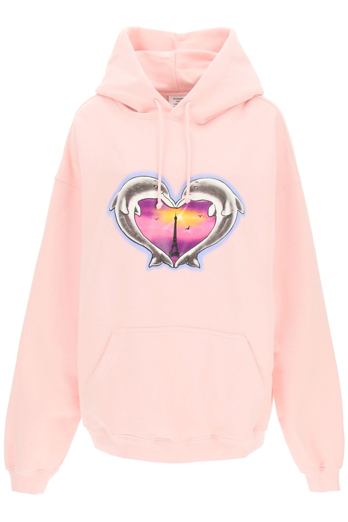 DOLPHINS HOODIE HEART LOGO - 1