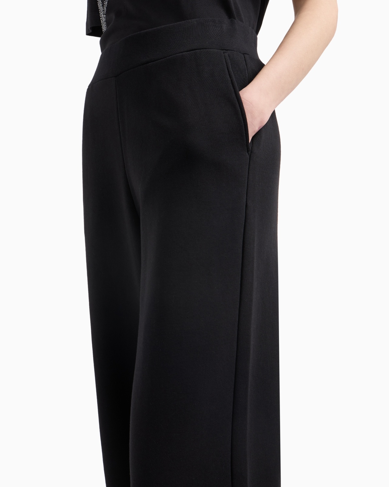 ELASTICATED-WAIST TROUSERS MADE OF FRENCH TERRY - 4