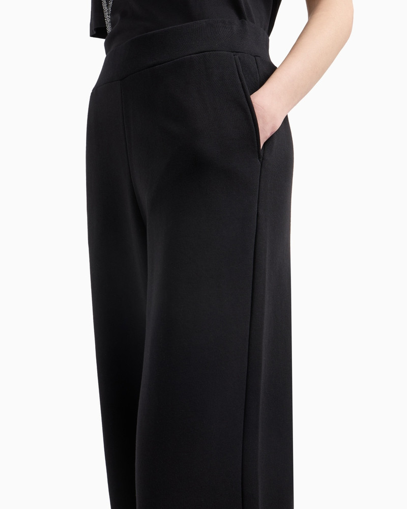 EMPORIO ARMANI ELASTICATED-WAIST TROUSERS MADE OF FRENCH TERRY outlook