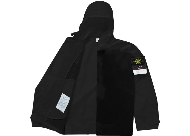 Supreme Supreme Stone Island Cotton Cordura Shell Jacket Black outlook