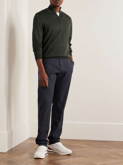 Canali Straight-Leg Lyocell-Blend Twill Trousers outlook