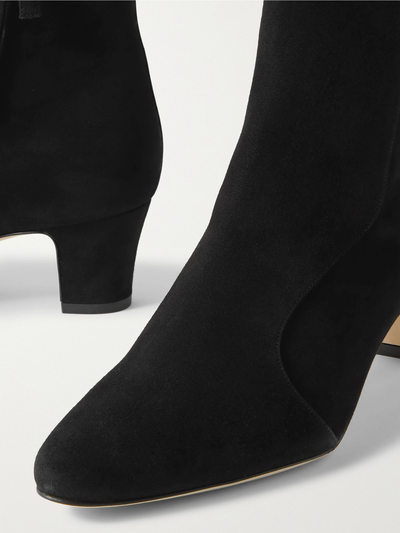 Myconia 50 suede ankle boots Black - 4