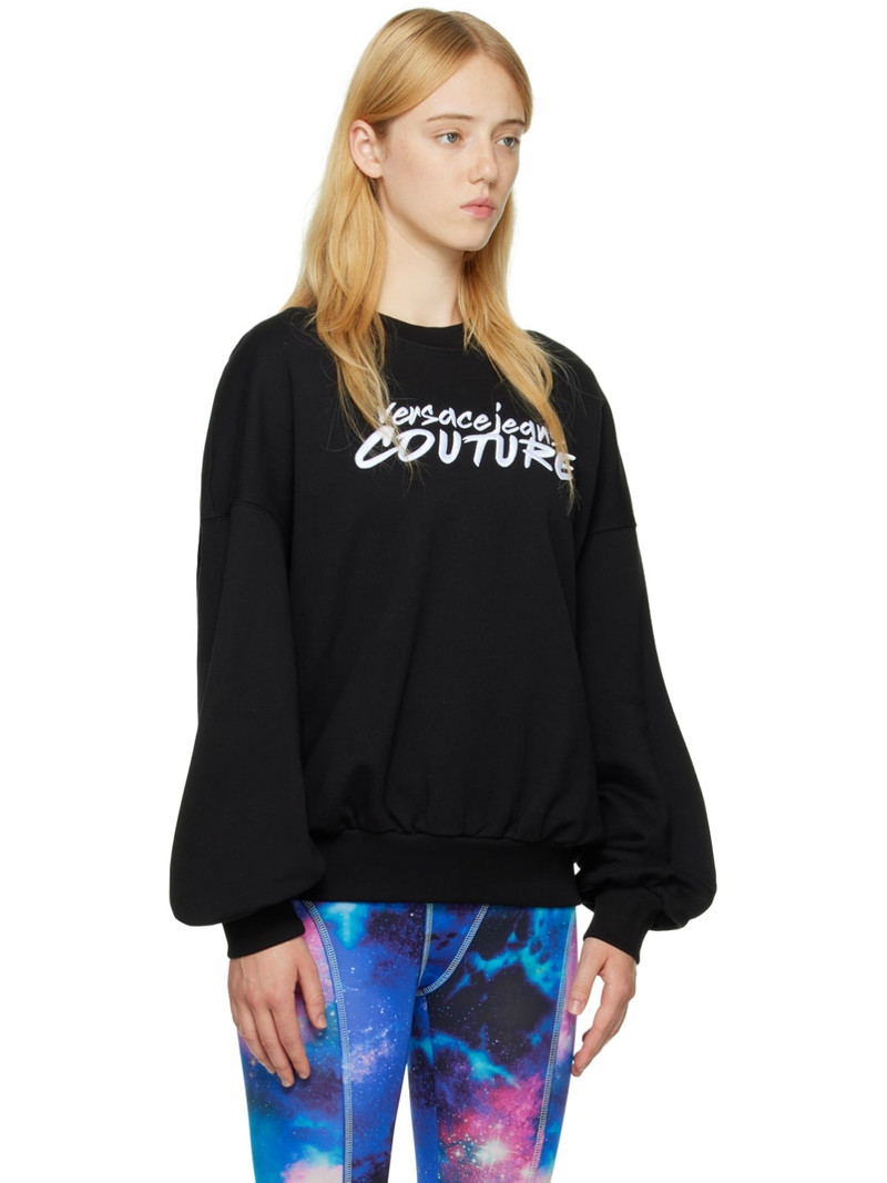 Black Embroidered Sweatshirt 2