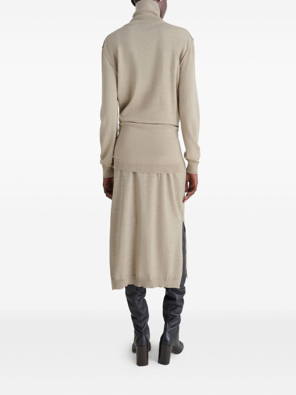 Wool blend midi dress - 2