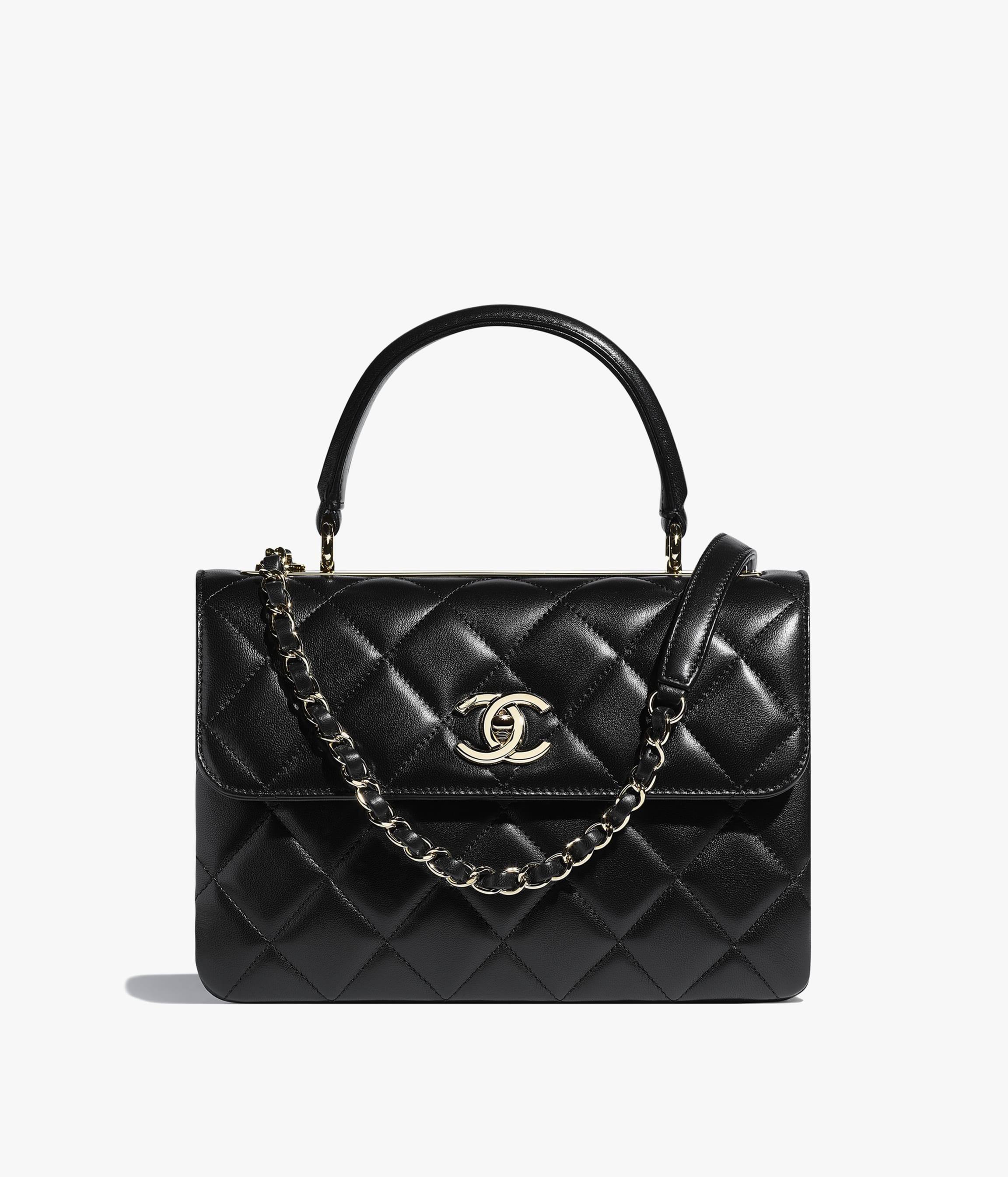 Flap Bag with Top Handle - 1