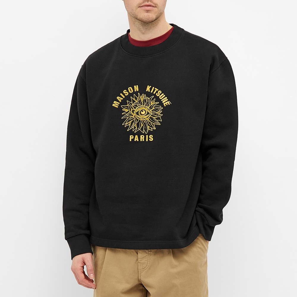 Maison Kitsuné Big Eye Flower Embroidered Sweat - 4