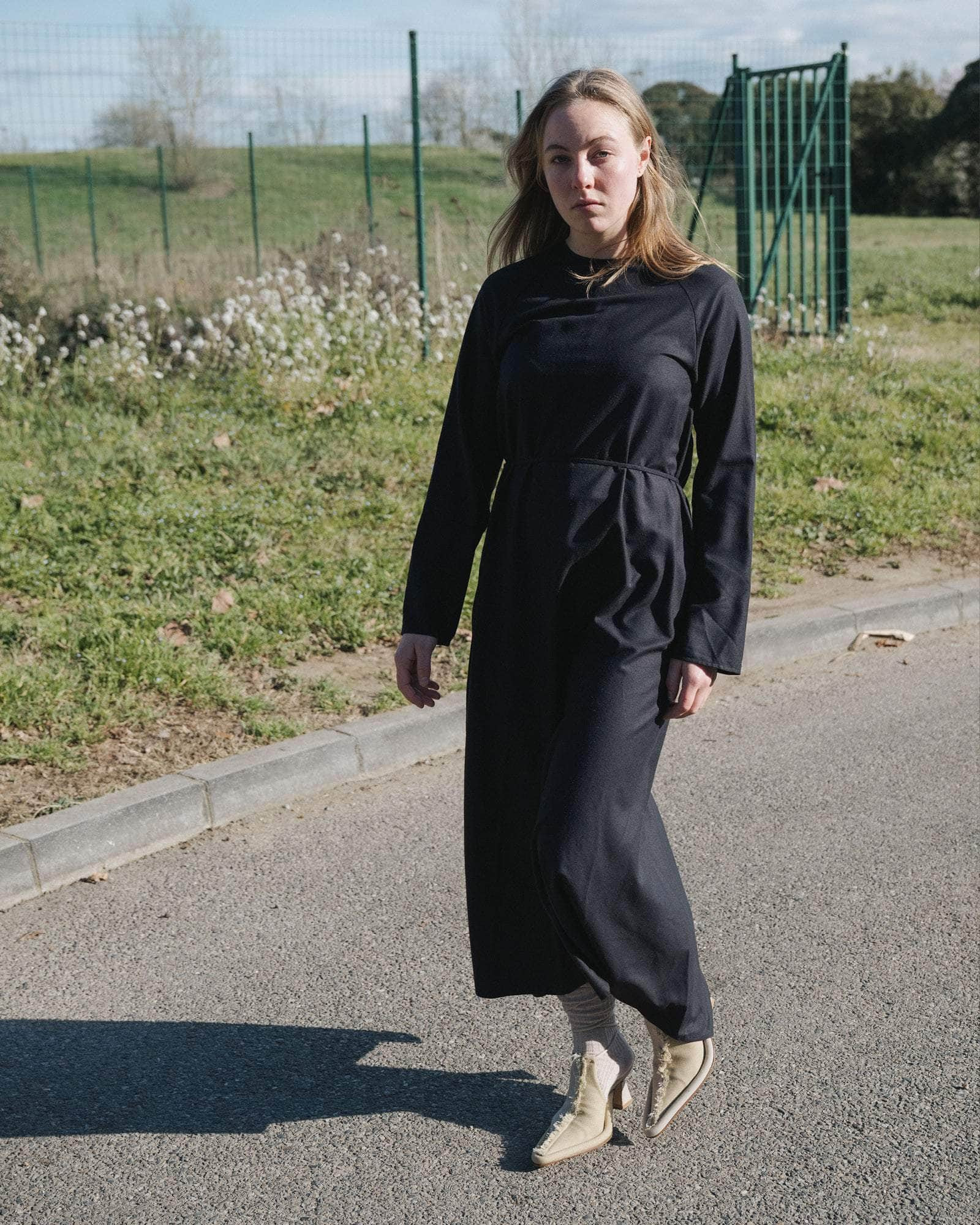 Long Sleeve Apron Dress - Wild Silk - 7