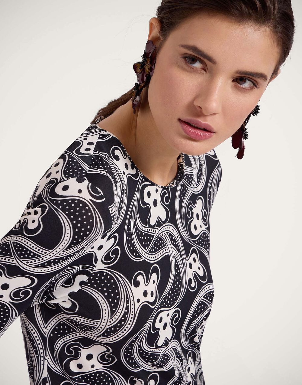 Long Sleeve Swing Dress - 7
