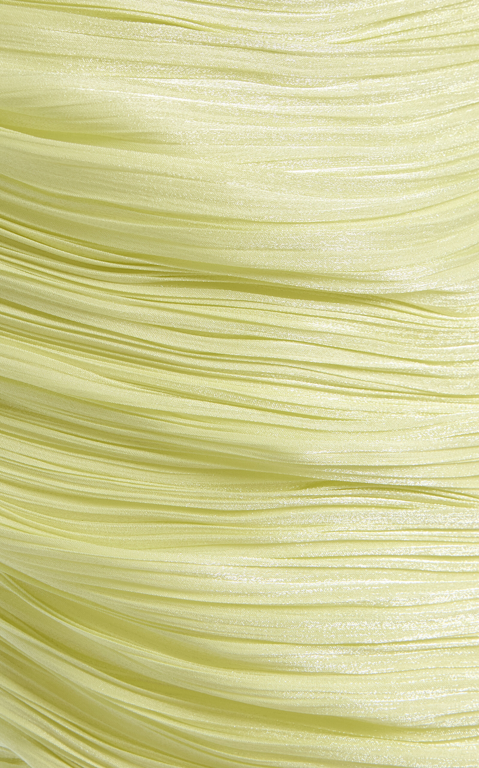 Exclusive Roseya Draped Hand-Pleated Satin Gown yellow - 6