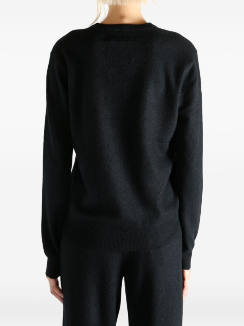 V-neck cashmere sweater - 4