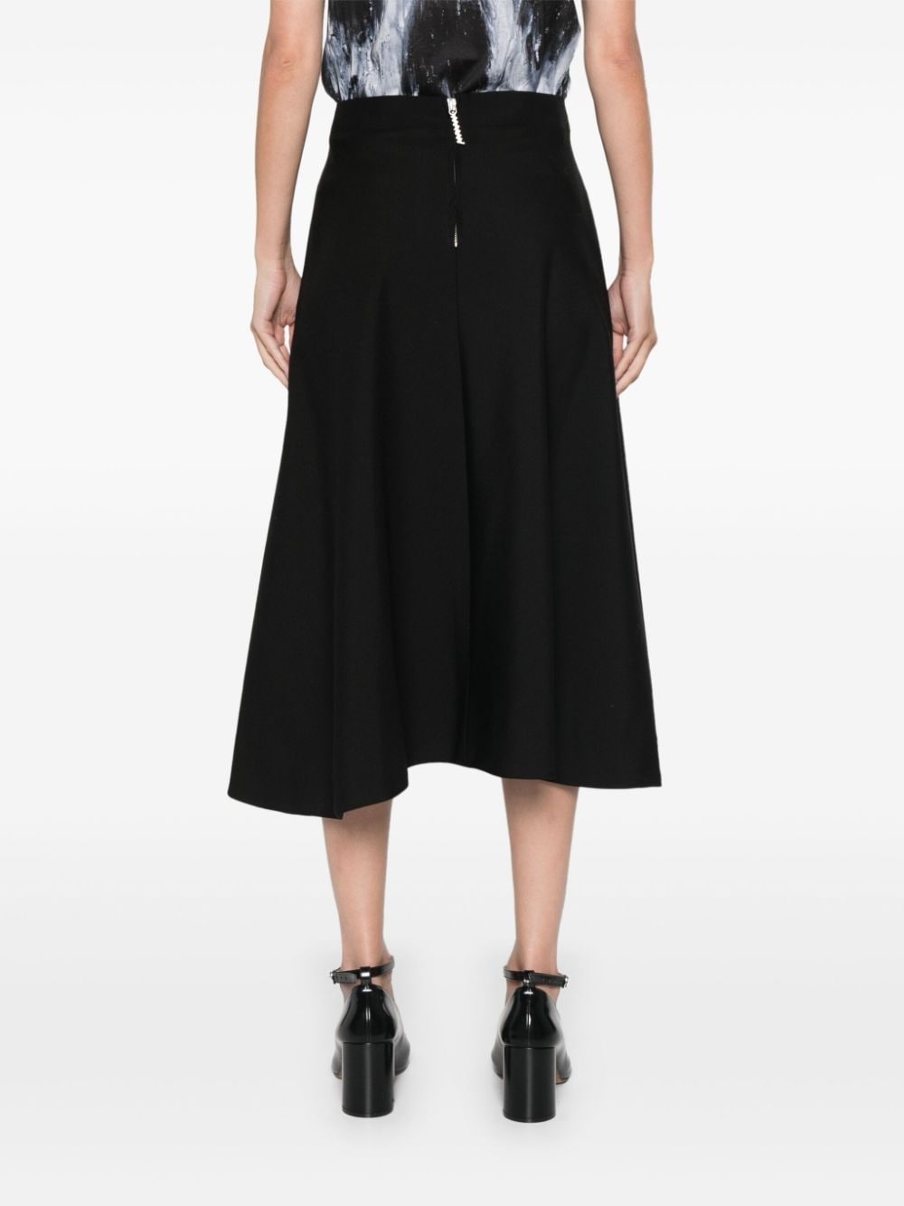 virgin-wool midi skirt - 4