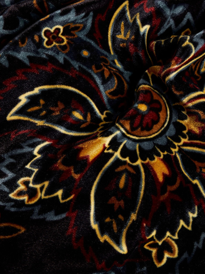 PRINTED VELVET DRESS 6