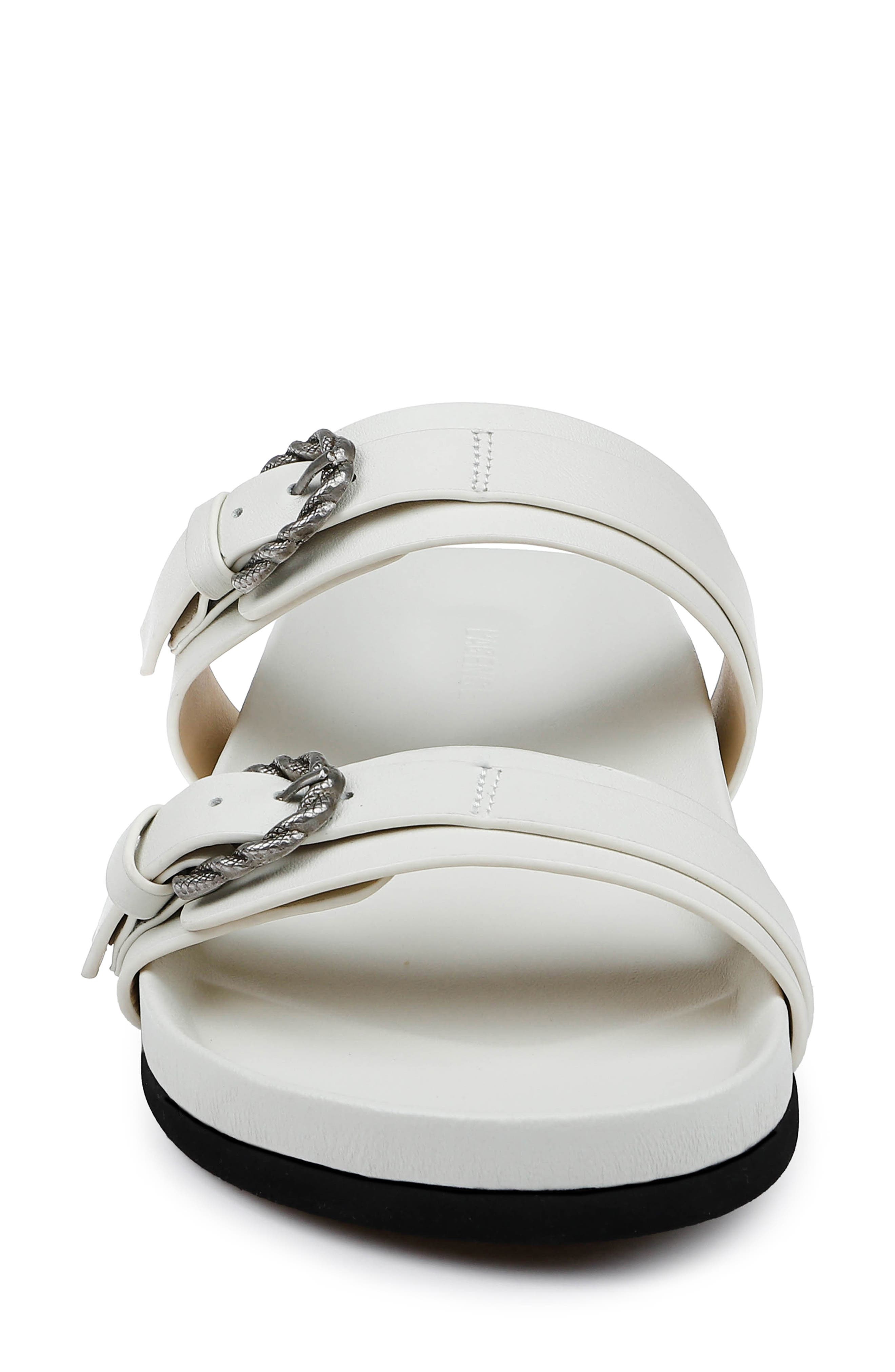 L'AGENCE Gaelle Slide Sandal in Ivory Leather at Nordstrom - 3