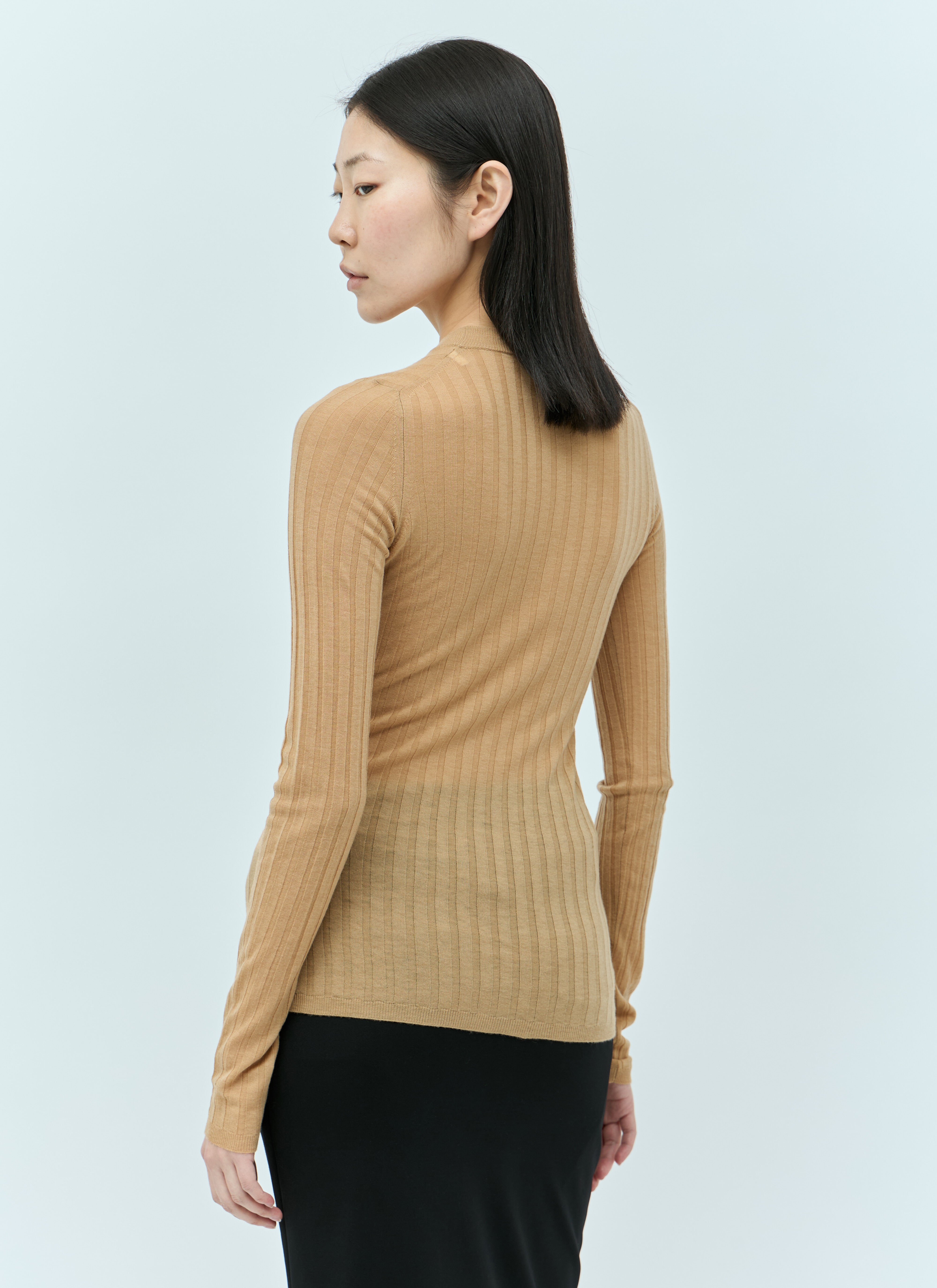 Ribbed Wool Sweater - 4