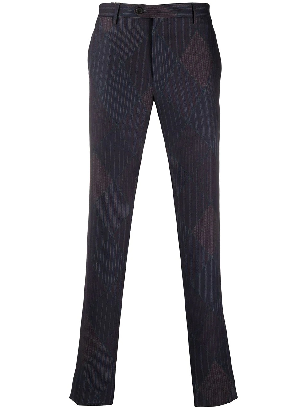 pinstripe tailored trousers - 1