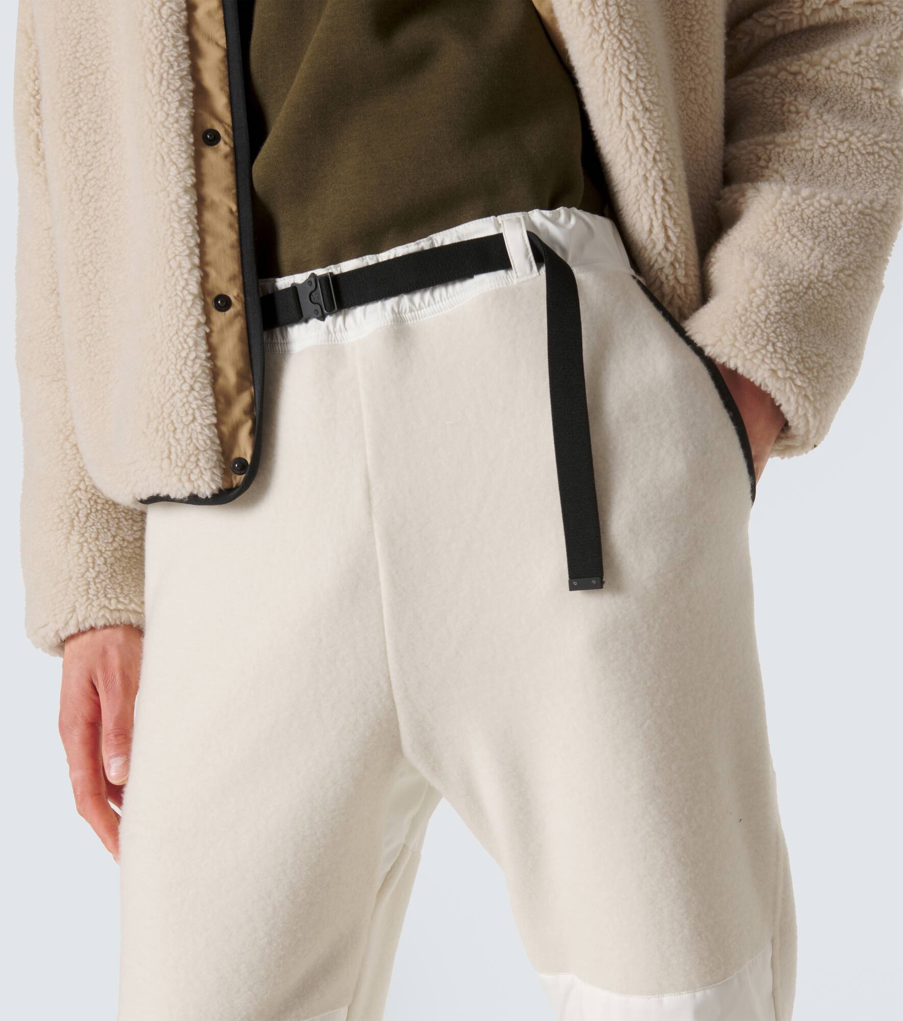 Cashmere and technical sweatpants - 5