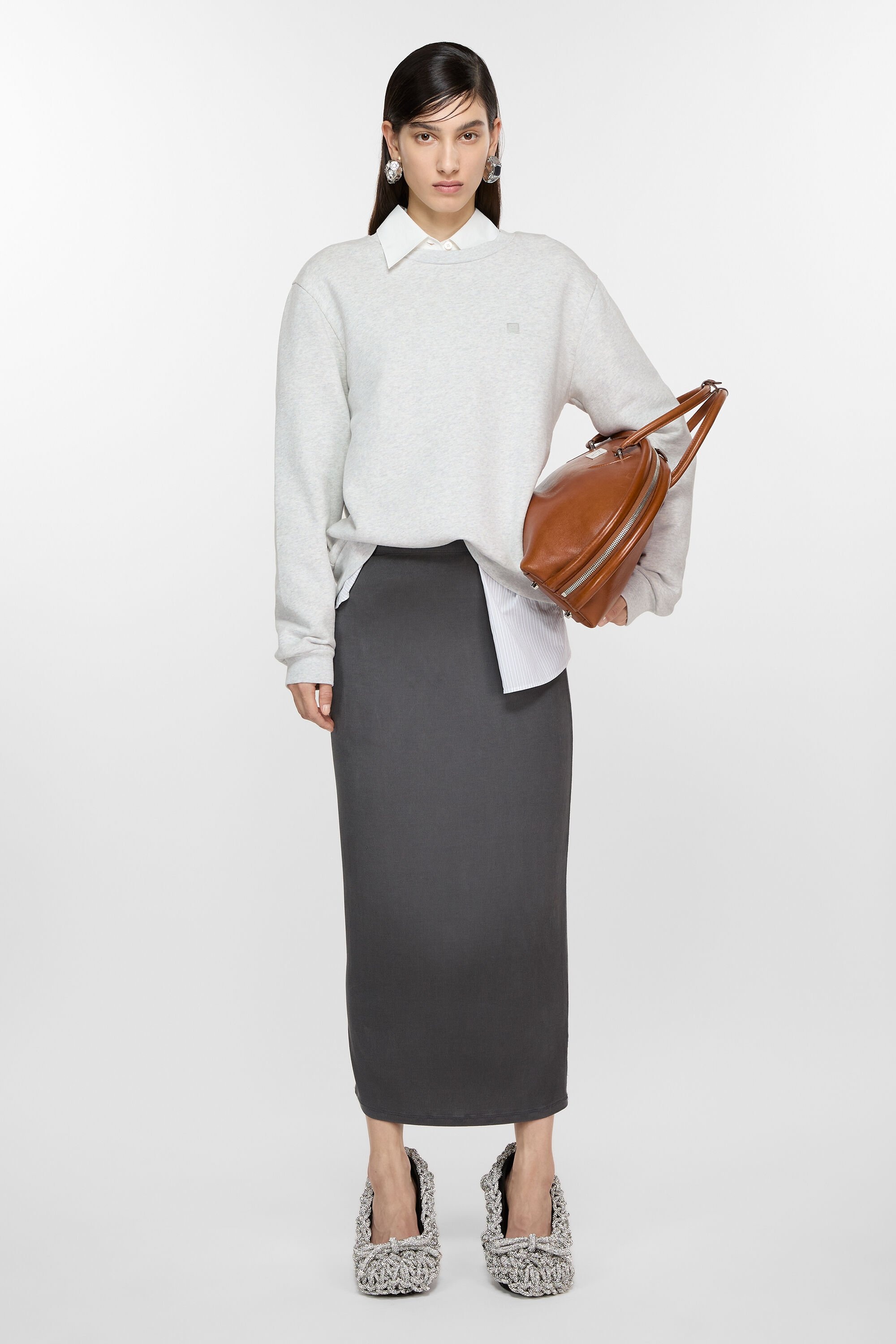 Fitted skirt - Black - 2