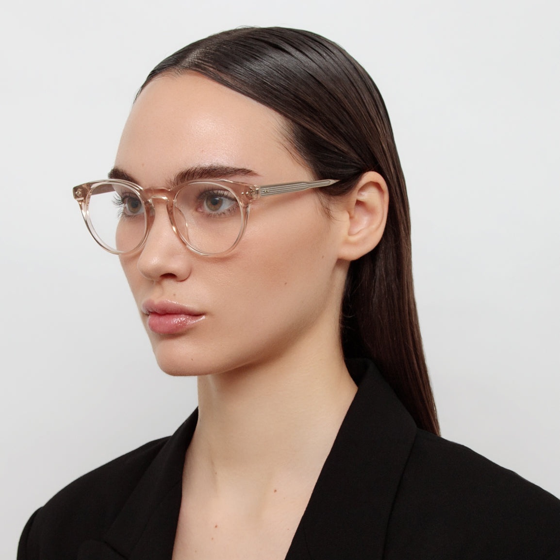 Kaan Oval Optical Frame in Light Gold - 3