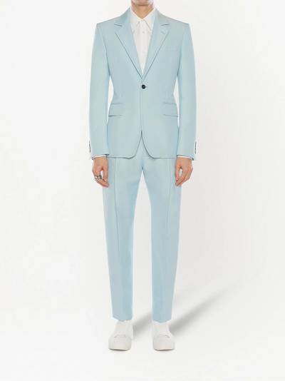 Alexander McQueen single-breasted wool blazer outlook