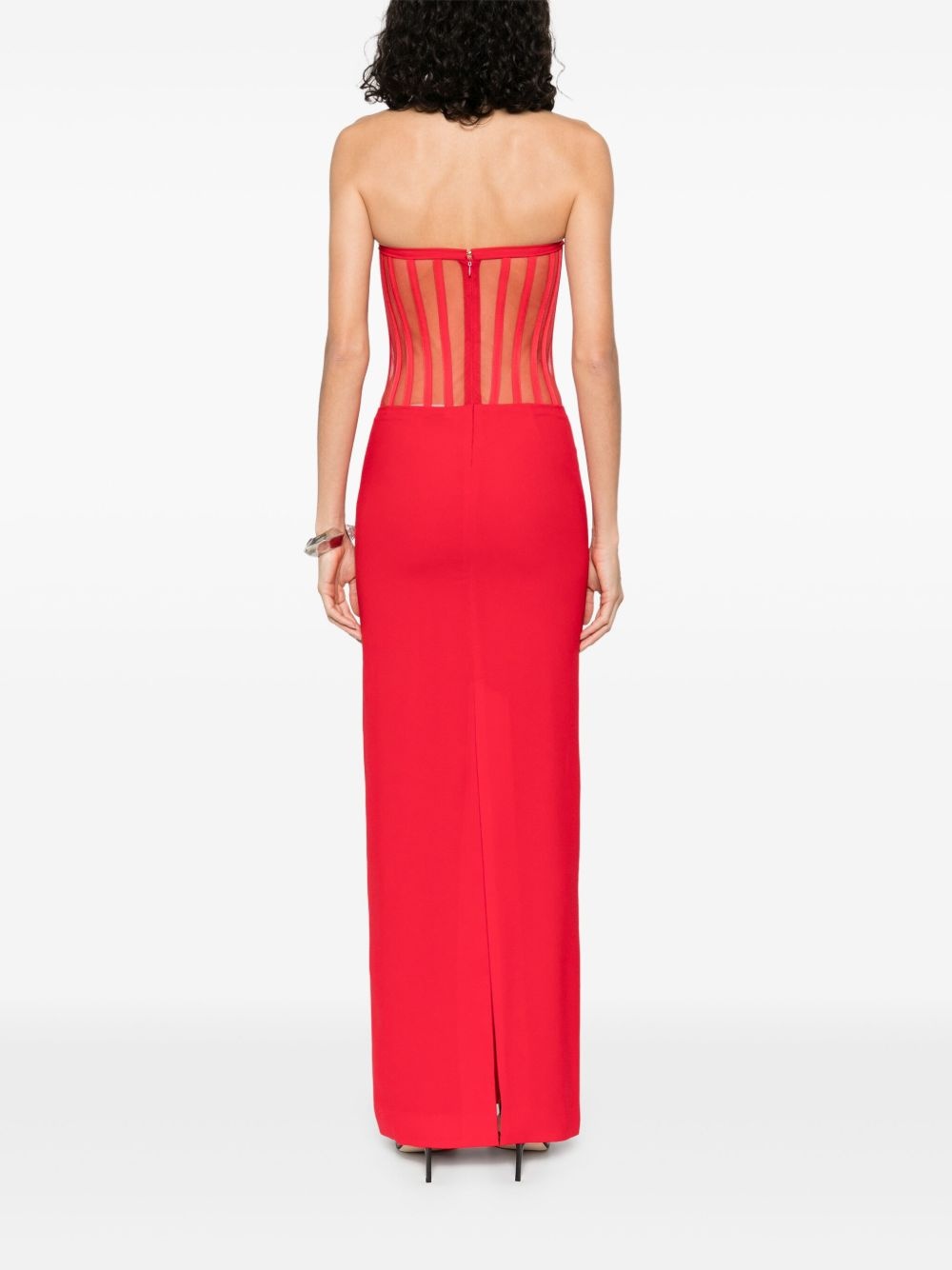 strapless corset dress - 4