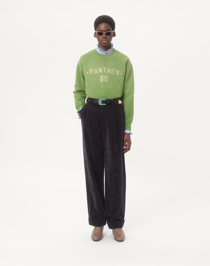 Valentino STRIPED COTTON SHIRT WITH PLASTRON AND RUFFLES outlook