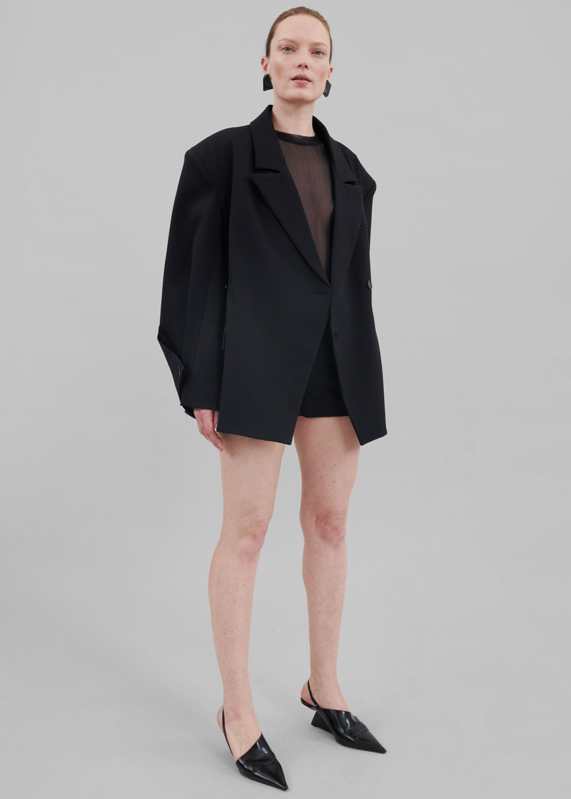 Pia Boxy Blazer - Black 1